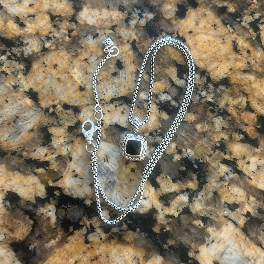 David Yurman Black Onyx Necklace